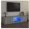 Image de Meuble TV avec lumières LED Sonoma gris 140x40x35,5 cm