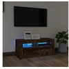 Image de Meuble TV avec lumières LED Chêne fumé 90x35x40 cm