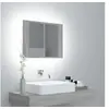 Image de Armoire à miroir LED Sonoma gris 60x12x45 cm Bois d ingénierie