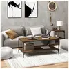 Image de Table basse Chêne marron 80x50x40 cm Bois d ingénierie