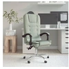 Image de Fauteuil de massage inclinable de bureau Gris clair Velours