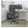 Image de Fauteuil de massage inclinable de bureau Gris Similicuir