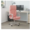 Image de Fauteuil de massage inclinable de bureau Rose Similicuir