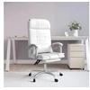 Image de Fauteuil de massage inclinable de bureau Blanc Similicuir