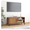 Image de Tv-meubel 90x30x40 cm massief grenenhout bruin349915