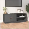 Image de Meuble TV Gris 105x34x40 cm Bois de pin massif818222