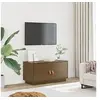 Image de Meuble TV Marron miel 80x34x40 cm Bois de pin massif818233