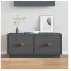 Image de Meuble TV Gris 80x34x35 cm Bois de pin massif818242
