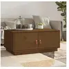 Image de Table basse Marron miel 80x50x35 cm Bois massif de pin818253