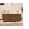 Image de Table basse Marron miel 100x50x41 cm Bois massif de pin