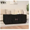 Image de Table basse Noir 100x50x41 cm Bois massif de pin818259