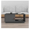 Image de Table basse Gris 80x50x35,5 cm Bois massif de pin818262