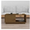 Image de Table basse Marron miel 80x50x35,5 cm Bois massif de pin
