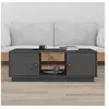 Image de Table basse Gris 100x50x35 cm Bois massif de pin818267