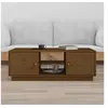 Image de Table basse Marron miel 100x50x35 cm Bois massif de pin