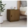Image de Table de chevet Marron miel 40x34x45 cm Bois de pin massif818281