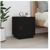 Image de Table de chevet Noir 40x34x45 cm Bois de pin massif818283
