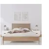 Image de Tables de chevet 2 pcs Blanc 40x34x35 cm Bois de pin massif818288