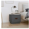 Image de Table de chevet Gris 40x34x35 cm Bois de pin solide818289