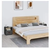 Image de Tables de chevet 2 pcs Gris 40x34x45 cm Bois de pin massif818300