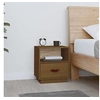 Image de Table de chevet Marron miel 40x34x45 cm Bois de pin massif818301