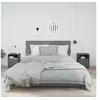 Image de Tables de chevet 2 pcs Gris 40x34x55 cm Bois de pin massif818320