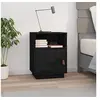 Image de Table de chevet Noir 40x34x55 cm Bois de pin massif818323
