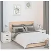Image de Tables de chevet 2 pcs Blanc 40x34x45 cm Bois de pin massif818328