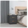Image de Table de chevet Gris 40x34x45 cm Bois de pin massif818329
