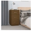Image de Table de chevet Marron miel 40x40x75 cm Bois de pin solide818341