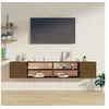 Image de Wandkasten 2 st 80x30x30 cm massief grenenhout honingbruin818392