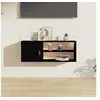 Image de Wandkast 80x30x30 cm massief grenenhout zwart818393