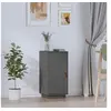 Image de Buffet Gris 34x40x75 cm Bois massif de pin