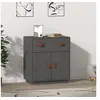 Image de Buffet Gris 65,5x40x75 cm Bois massif de pin820129