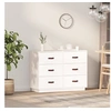 Image de Buffet Blanc 100x40x75 cm Bois massif de pin820143