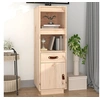 Image de Buffet Haut, Armoire Latérale, Meuble de Rangement, Organisateur de Salon Salle de Séjour, Scandinave, Marron Bois Massif de Pin