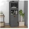 Image de Buffet haut Gris 34x40x108,5 cm Bois massif de pin820154