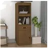 Image de Buffet haut Marron miel 34x40x108,5 cm Bois massif de pin