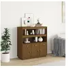 Image de Buffet haut Marron miel 100x40x108,5 cm Bois massif de pin820165