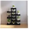 Image de Plantenstandaard 85x25x109,5 cm massief grenenhout zwart822091