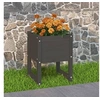 Image de Jardinière Gris 40x40x52,5 cm Bois massif de pin
