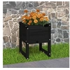 Image de Jardinière Noir 40x40x52,5 cm Bois massif de pin