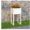 Image de 822124 Jardinière Blanc 40x40x81 cm Bois massif de pin