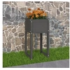 Image de 822126 Jardinière Gris 40x40x81 cm Bois massif de pin