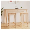 Image de Lot de 2 chaise de bar interieur non pliable en bois H. 78 cm