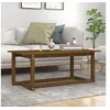 Image de Table basse Marron miel 110x55x45 cm Bois massif de pin822170