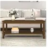 Image de Table basse Marron miel 110x55x45 cm Bois massif de pin822275