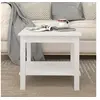 Image de Table basse Blanc 50x50x45 cm Bois massif de pin822278