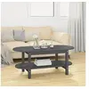 Image de Table basse Gris 110x55x45 cm Bois massif de pin822289
