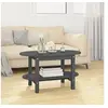 Image de Table basse Gris 80x45x45 cm Bois massif de pin822294